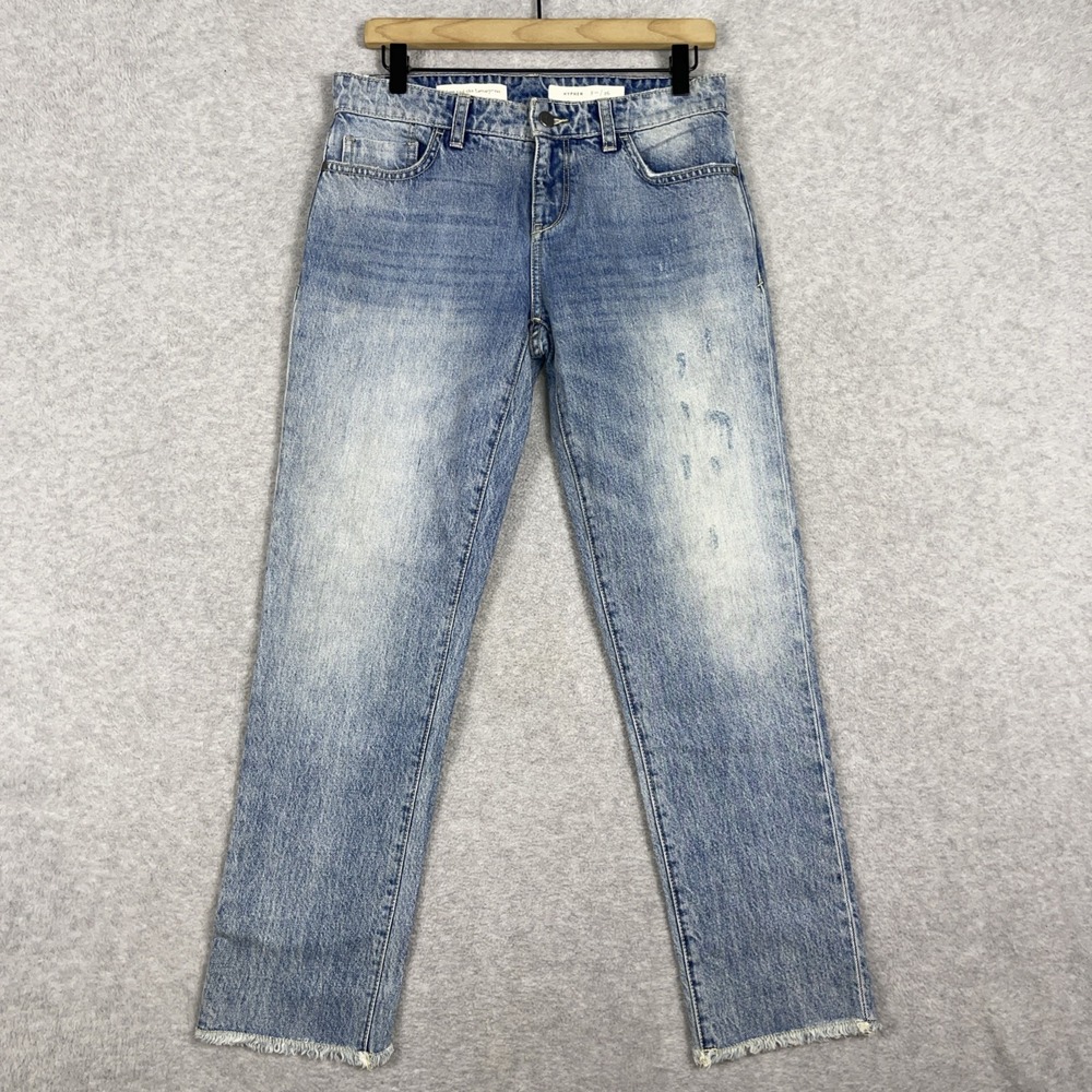 Pilcro and the Letterpress Hyphen Ankle Jeans Womens 26 Distressed Grunge